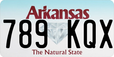 AR license plate 789KQX