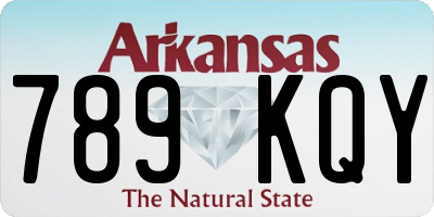 AR license plate 789KQY