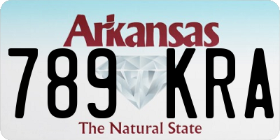 AR license plate 789KRA