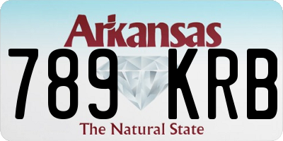AR license plate 789KRB