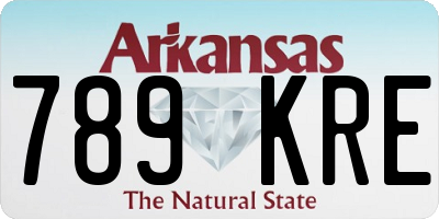 AR license plate 789KRE