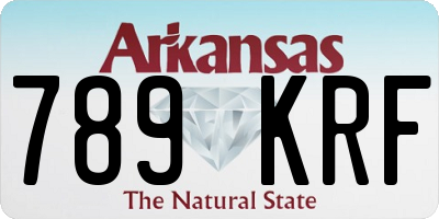 AR license plate 789KRF