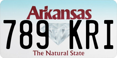 AR license plate 789KRI