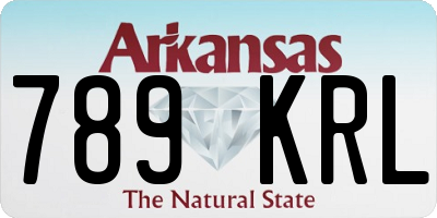 AR license plate 789KRL