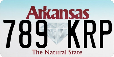 AR license plate 789KRP