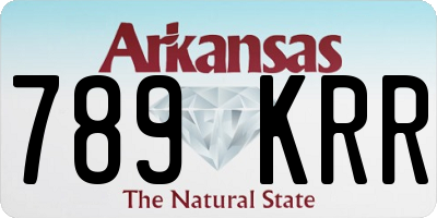 AR license plate 789KRR