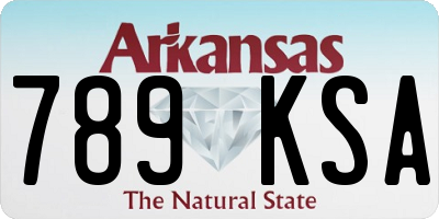 AR license plate 789KSA