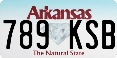 AR license plate 789KSB