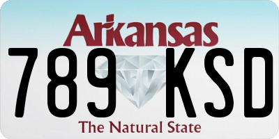AR license plate 789KSD