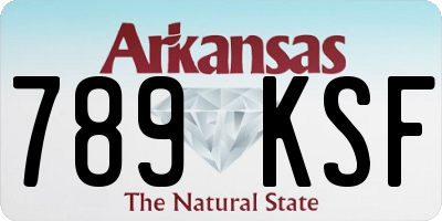 AR license plate 789KSF