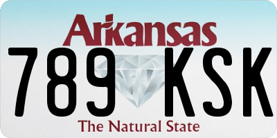 AR license plate 789KSK