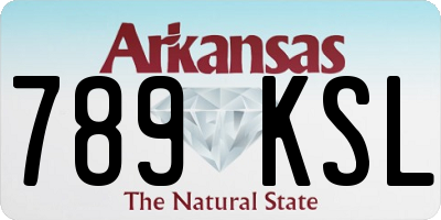 AR license plate 789KSL