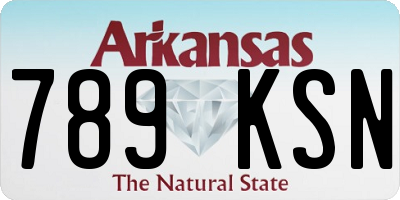 AR license plate 789KSN