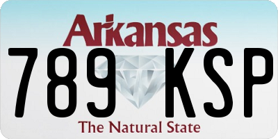 AR license plate 789KSP