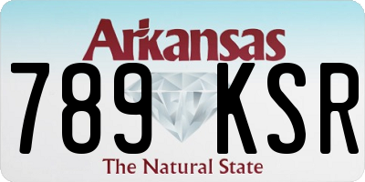 AR license plate 789KSR