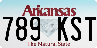 AR license plate 789KST
