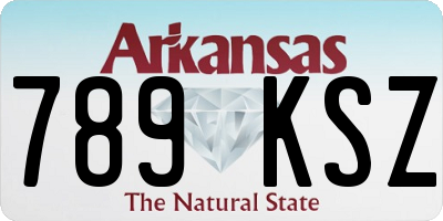 AR license plate 789KSZ