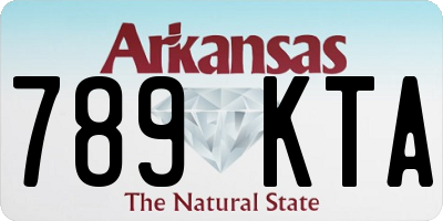 AR license plate 789KTA