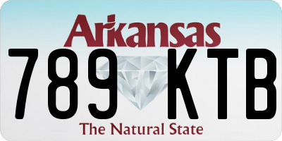 AR license plate 789KTB