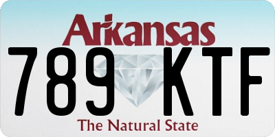 AR license plate 789KTF