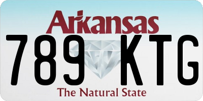 AR license plate 789KTG