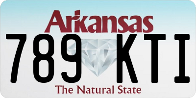 AR license plate 789KTI