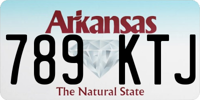 AR license plate 789KTJ