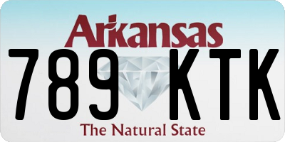 AR license plate 789KTK
