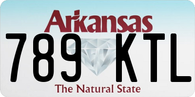 AR license plate 789KTL