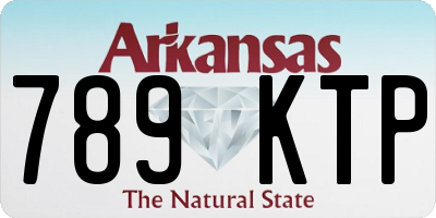 AR license plate 789KTP