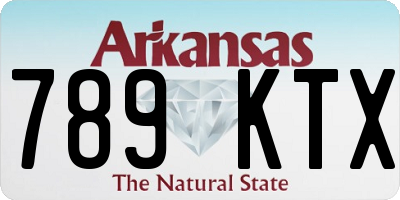 AR license plate 789KTX