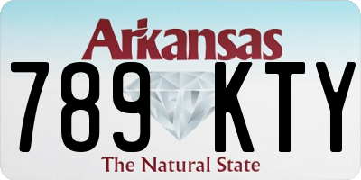 AR license plate 789KTY