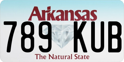 AR license plate 789KUB
