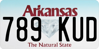 AR license plate 789KUD