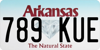 AR license plate 789KUE