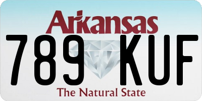 AR license plate 789KUF