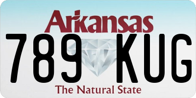 AR license plate 789KUG
