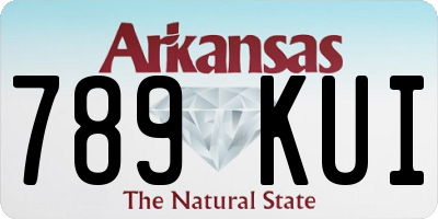 AR license plate 789KUI