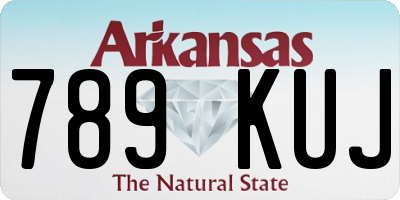 AR license plate 789KUJ