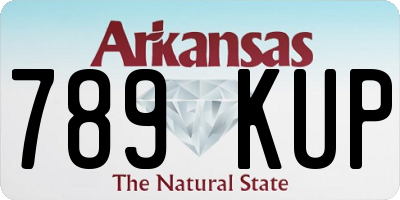 AR license plate 789KUP