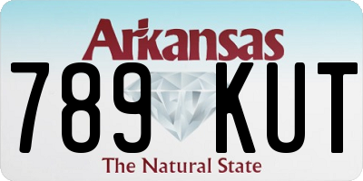 AR license plate 789KUT