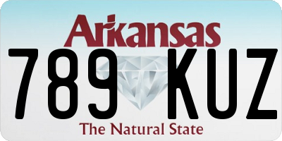 AR license plate 789KUZ