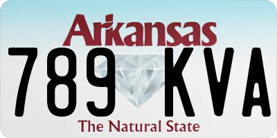 AR license plate 789KVA