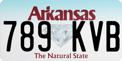 AR license plate 789KVB