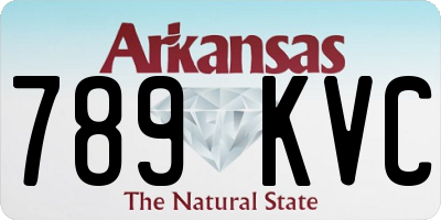 AR license plate 789KVC