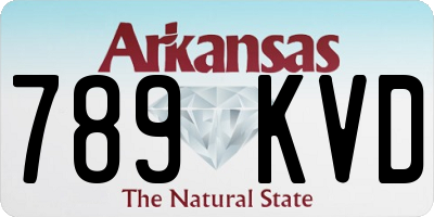 AR license plate 789KVD