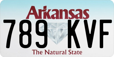 AR license plate 789KVF