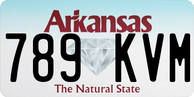 AR license plate 789KVM