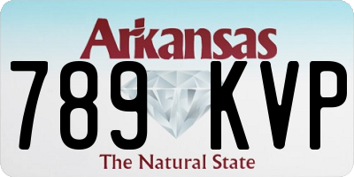 AR license plate 789KVP