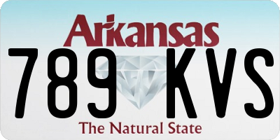 AR license plate 789KVS